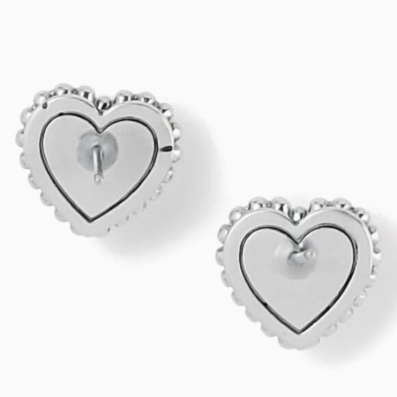 Brighton Silver Heart Earrings - Picture 2 of 2